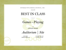 Best In Class - Interactive Media Award